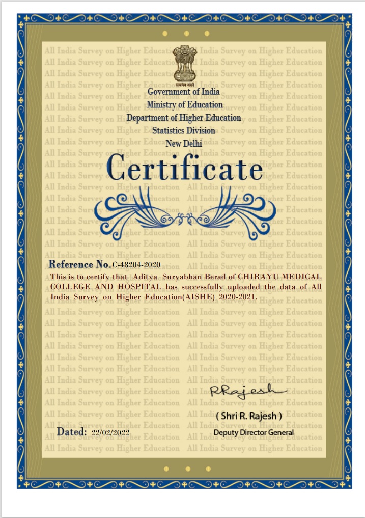 Aishe Certificate